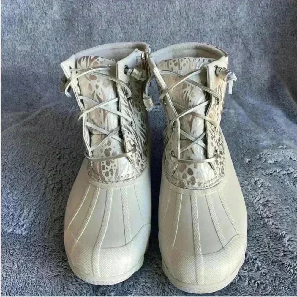 Sperry Syren Gulf Duck Boot in Ivory Size 7 NIB